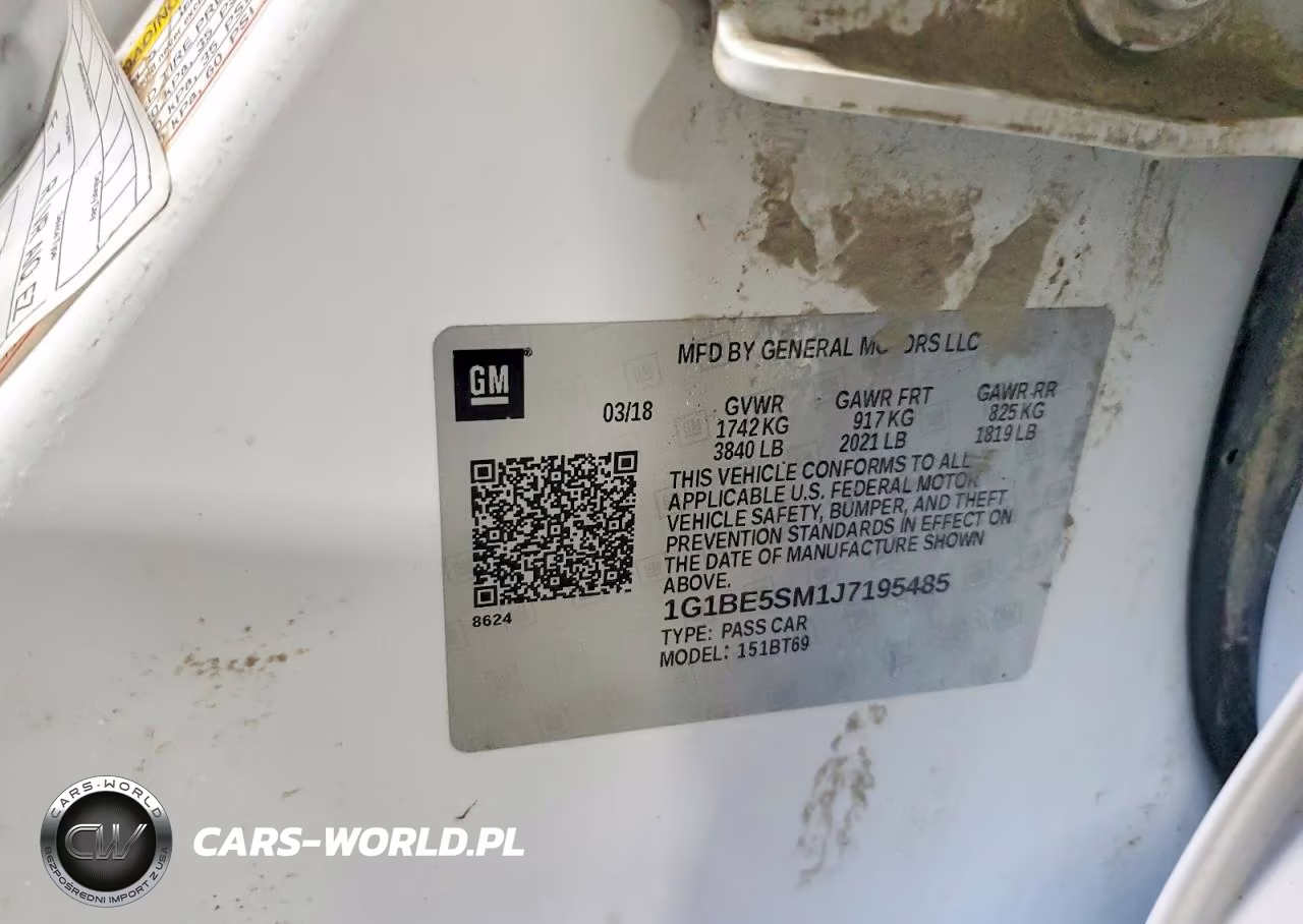 2018 Chevrolet Cruze Lt VIN:1G1BE5SM1J7195485 - 12