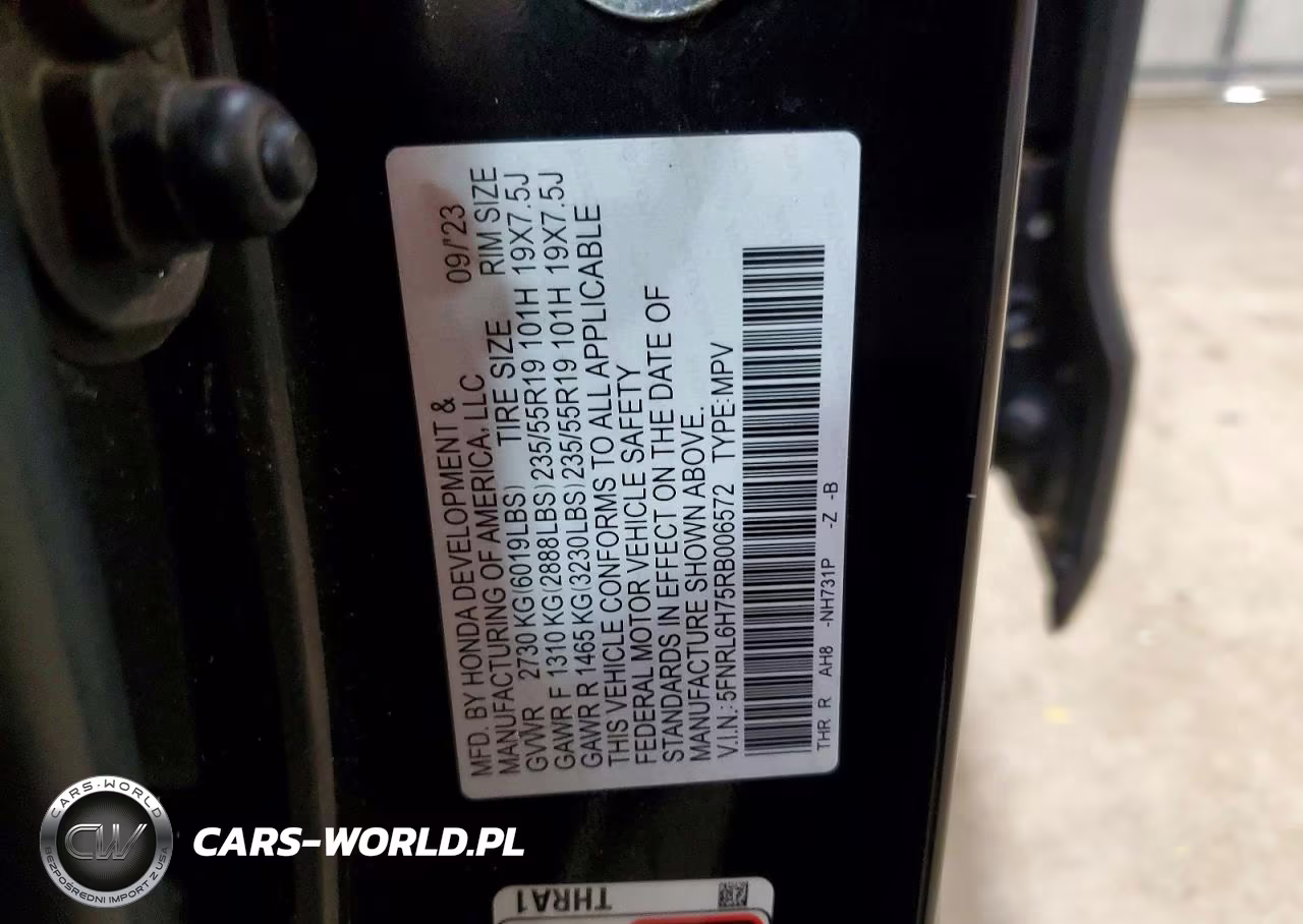 2024 Honda Odyssey Sport VIN:5FNRL6H75RB006572 - 13