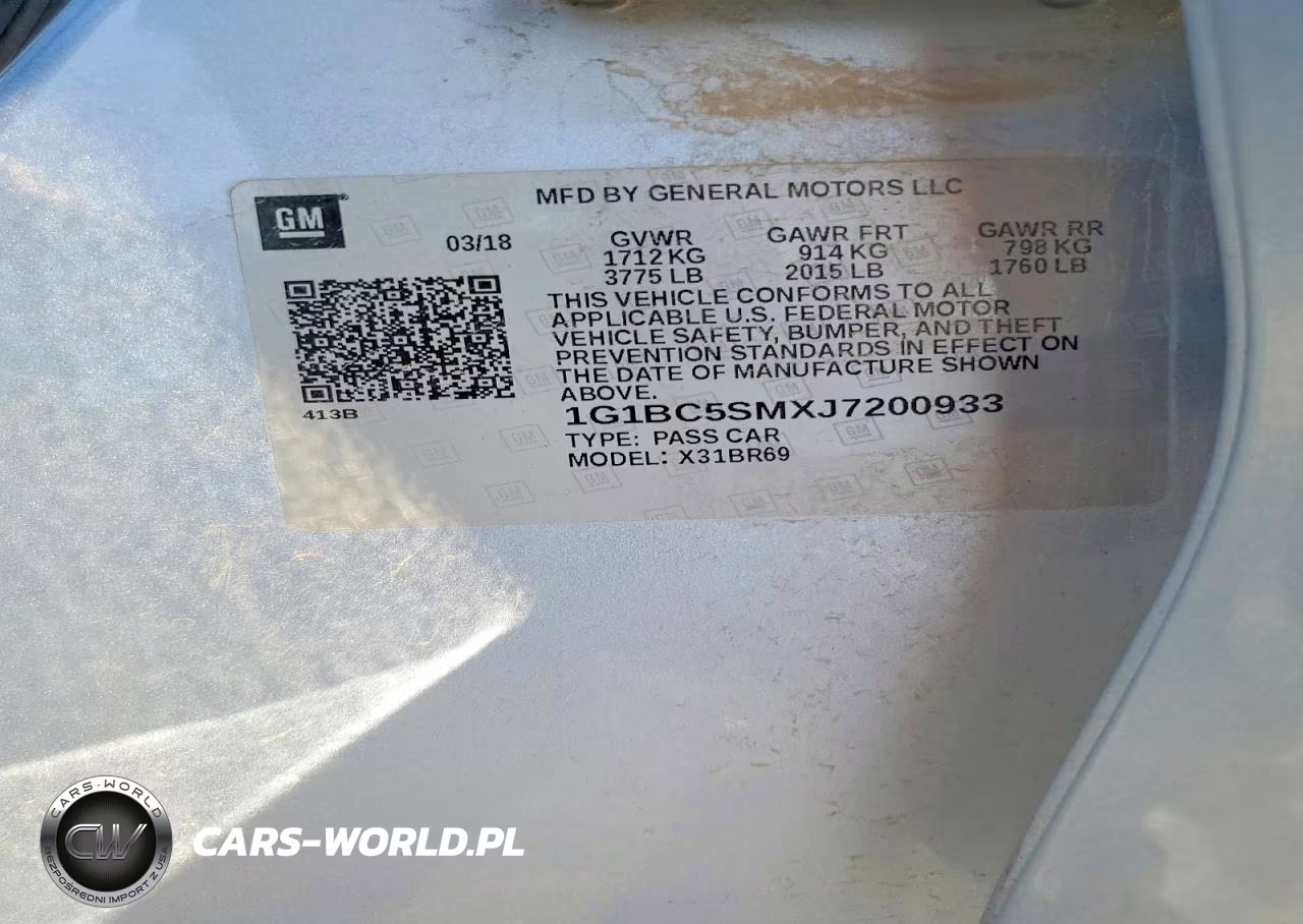 2018 Chevrolet Cruze Ls VIN:1G1BC5SMXJ7200933 - 12