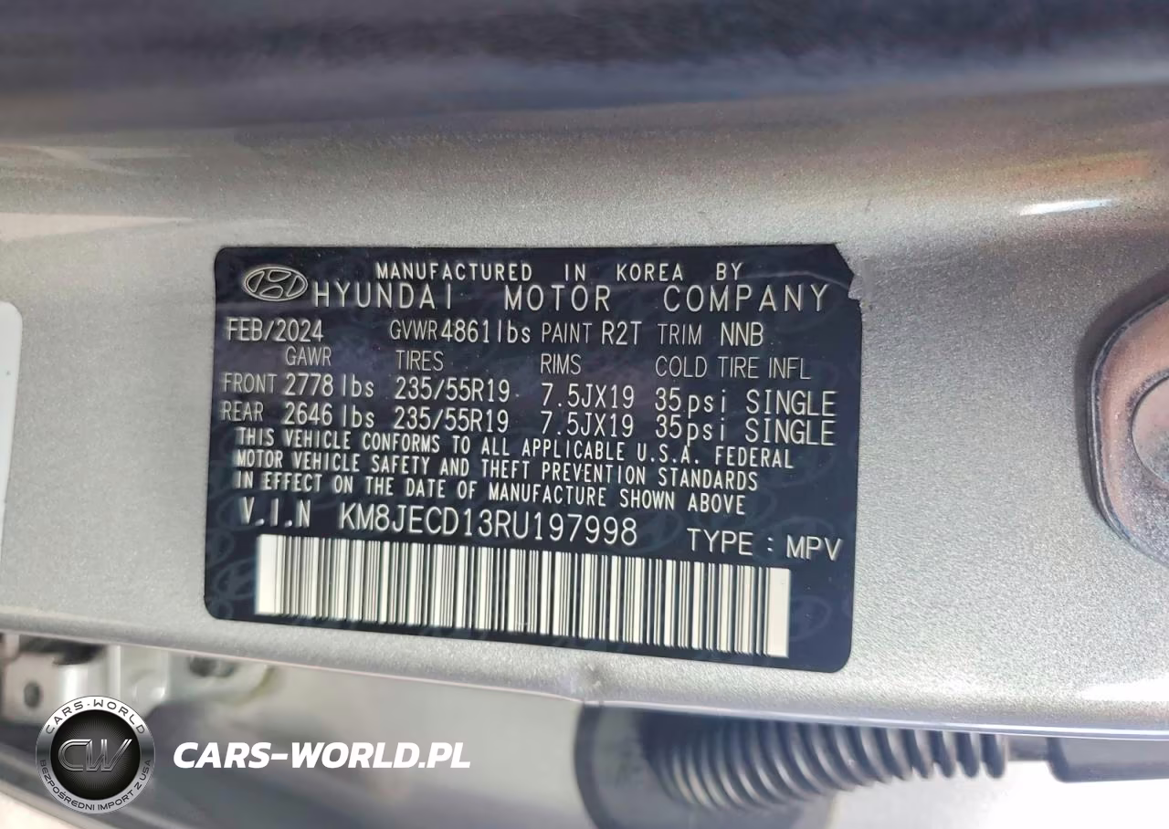 2024 Hyundai Tucson Hybrid Limited VIN:KM8JECD13RU197998 - 12