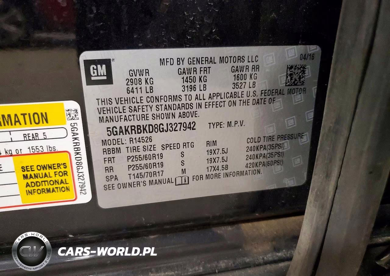 2016 Buick Enclave VIN:5GAKRBKD8GJ327942 - 13