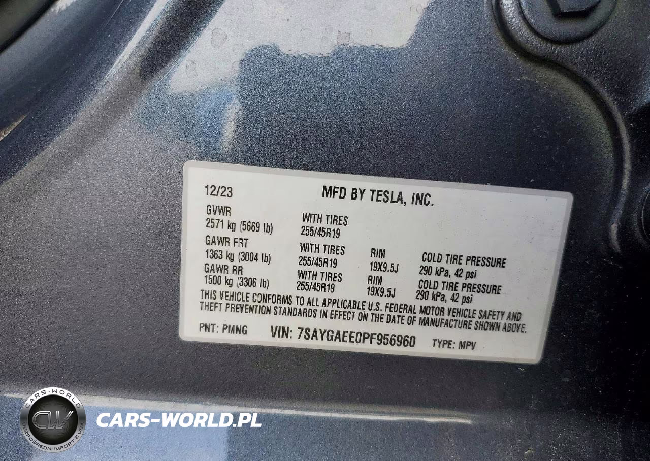 2023 Tesla Model Y VIN:7SAYGAEE0PF956960 - 13