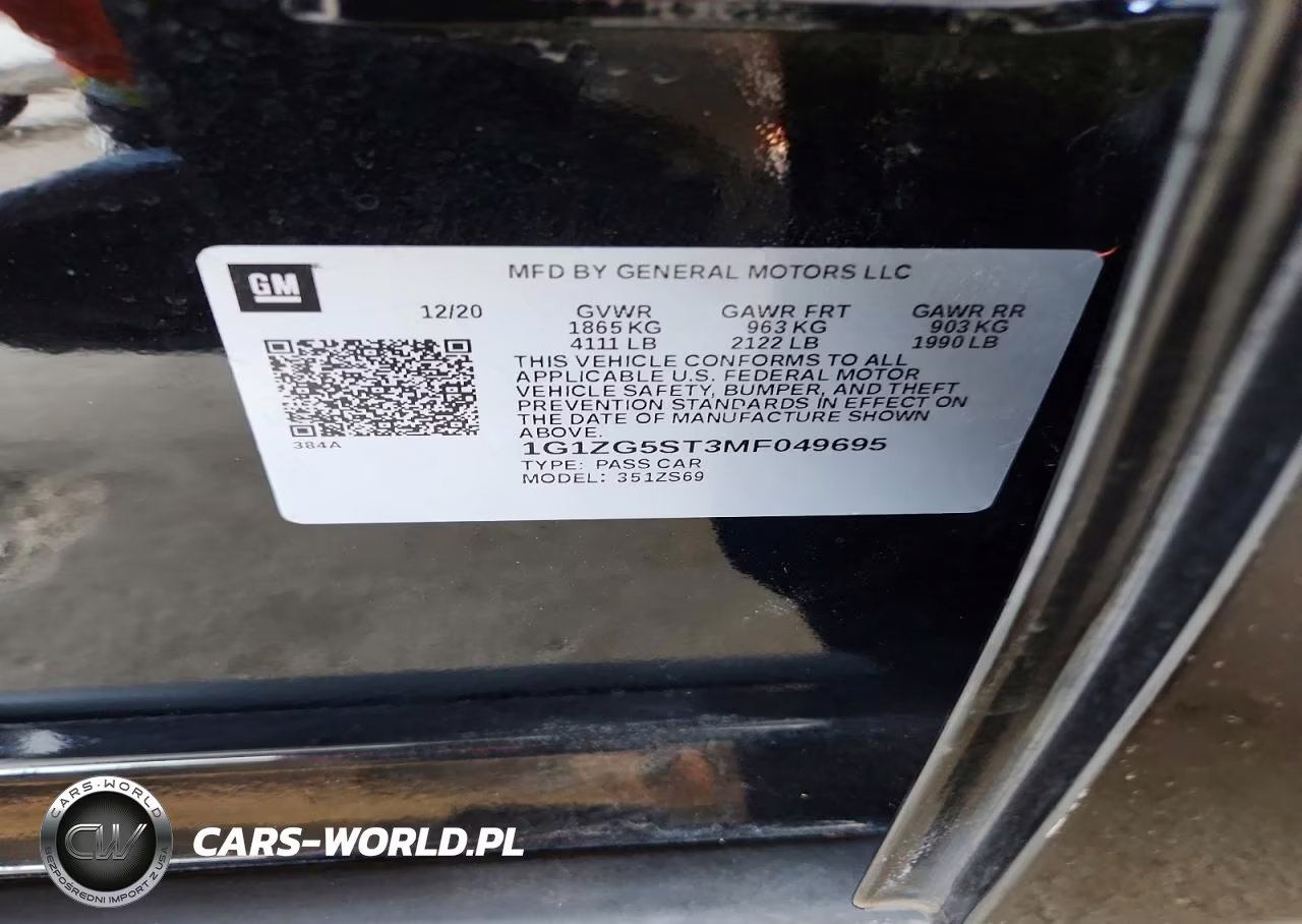 2021 Chevrolet Malibu Rs VIN:1G1ZG5ST3MF049695 - 13