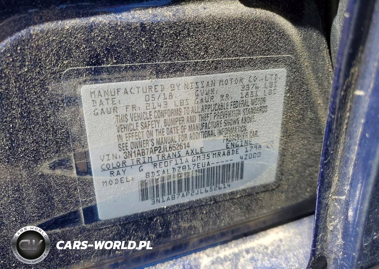 2018 Nissan Sentra Sv VIN:3N1AB7AP2JL652614 - 13