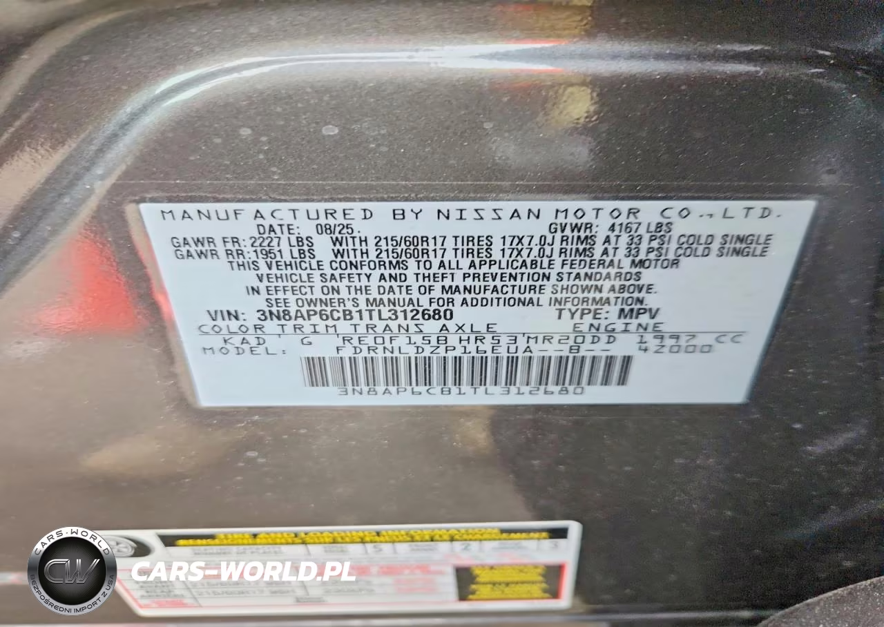 2026 Nissan Kicks Sv VIN:3N8AP6CB1TL312680 - 13