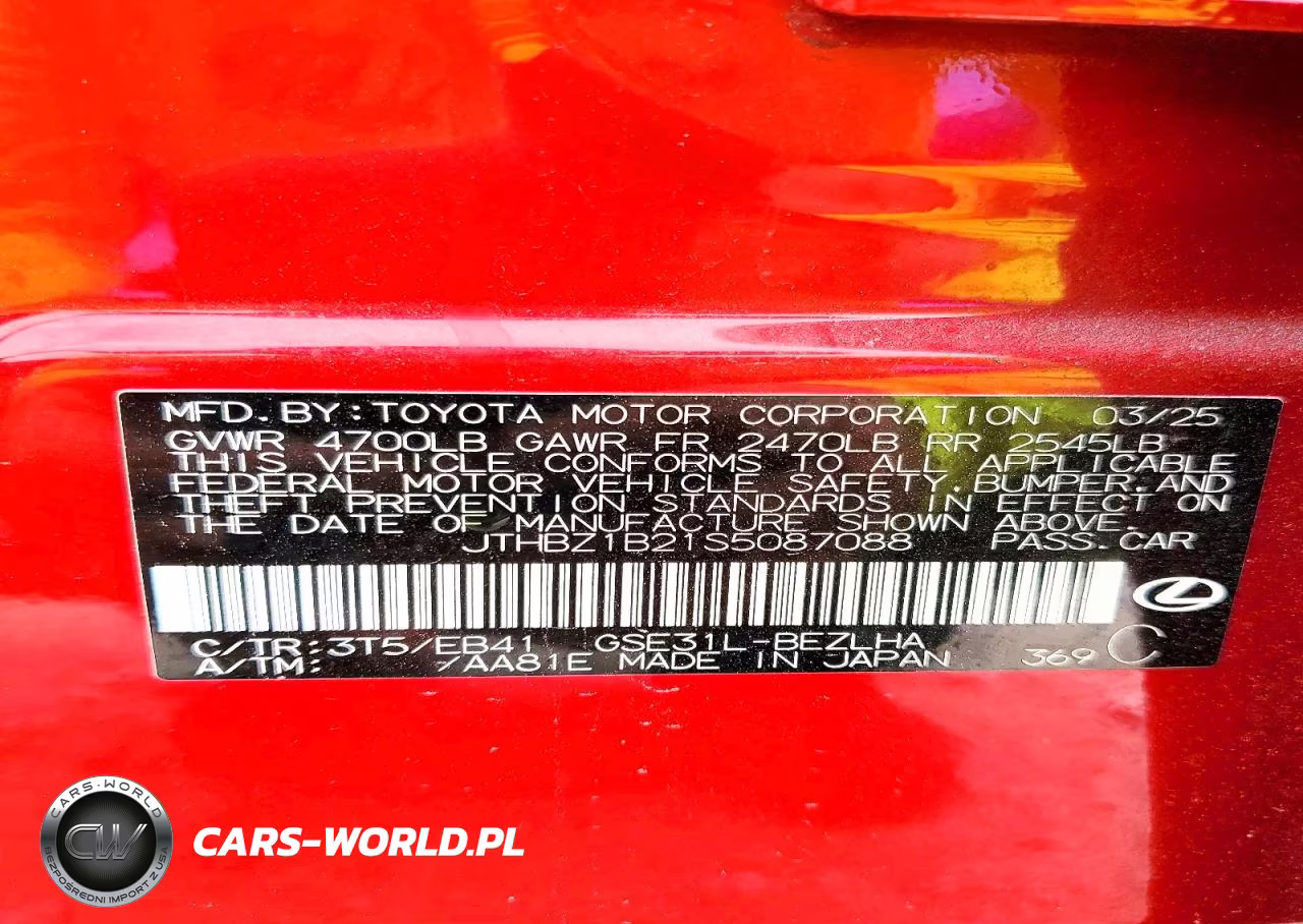 2025 Lexus Is 350 F Sport Design VIN:JTHBZ1B21S5087088 - 13