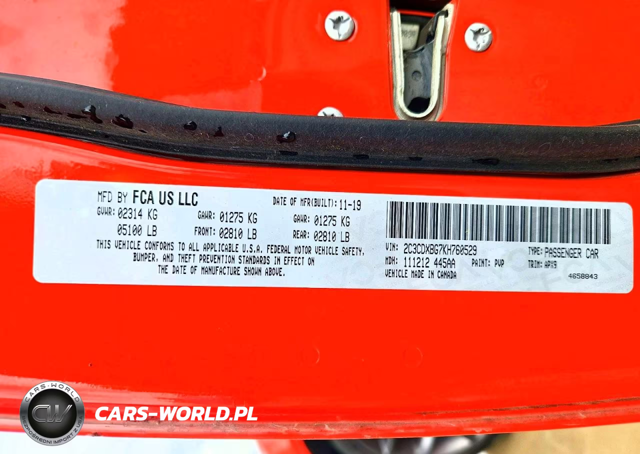 2019 Dodge Charger Sxt VIN:2C3CDXBG7KH760529 - 12