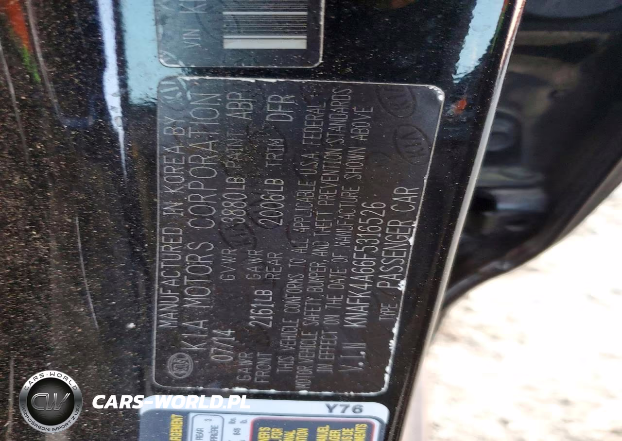 2015 Kia Forte Lx VIN:KNAFK4A66F5316526 - 12