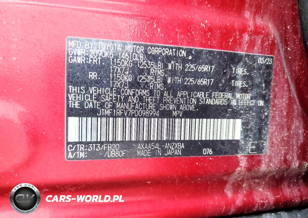 2023 Toyota Rav4 Le VIN:JTMF1RFV7PD098994 - 13