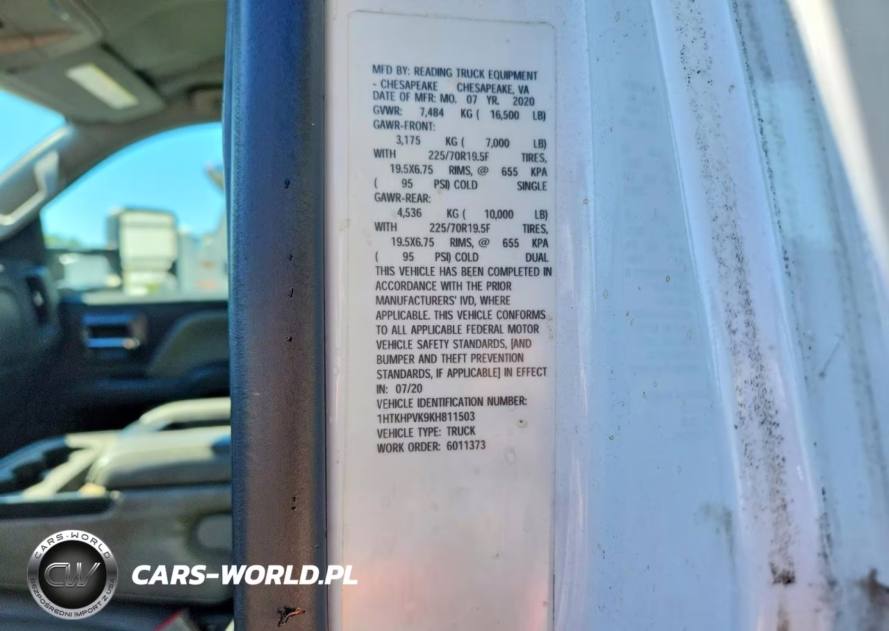 2019 Chevrolet Silverado Medium Duty VIN:1HTKHPVK9KH811503 - 12