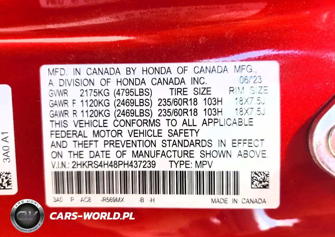 2023 Honda Cr-V Ex VIN:2HKRS4H48PH437239 - 13