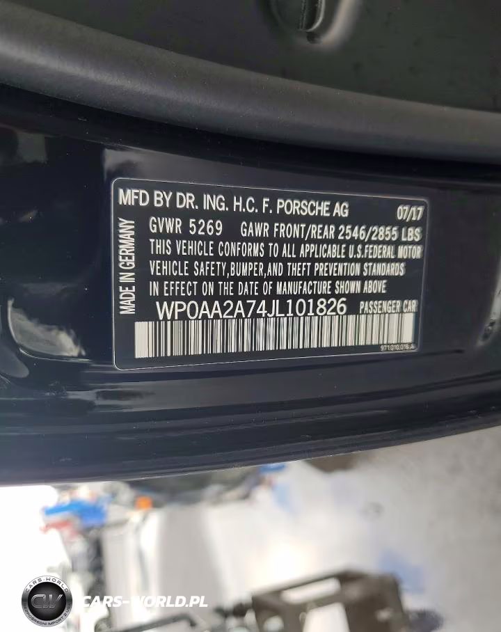 2018 Porsche Panamera 4 VIN:WP0AA2A74JL101826 - 12