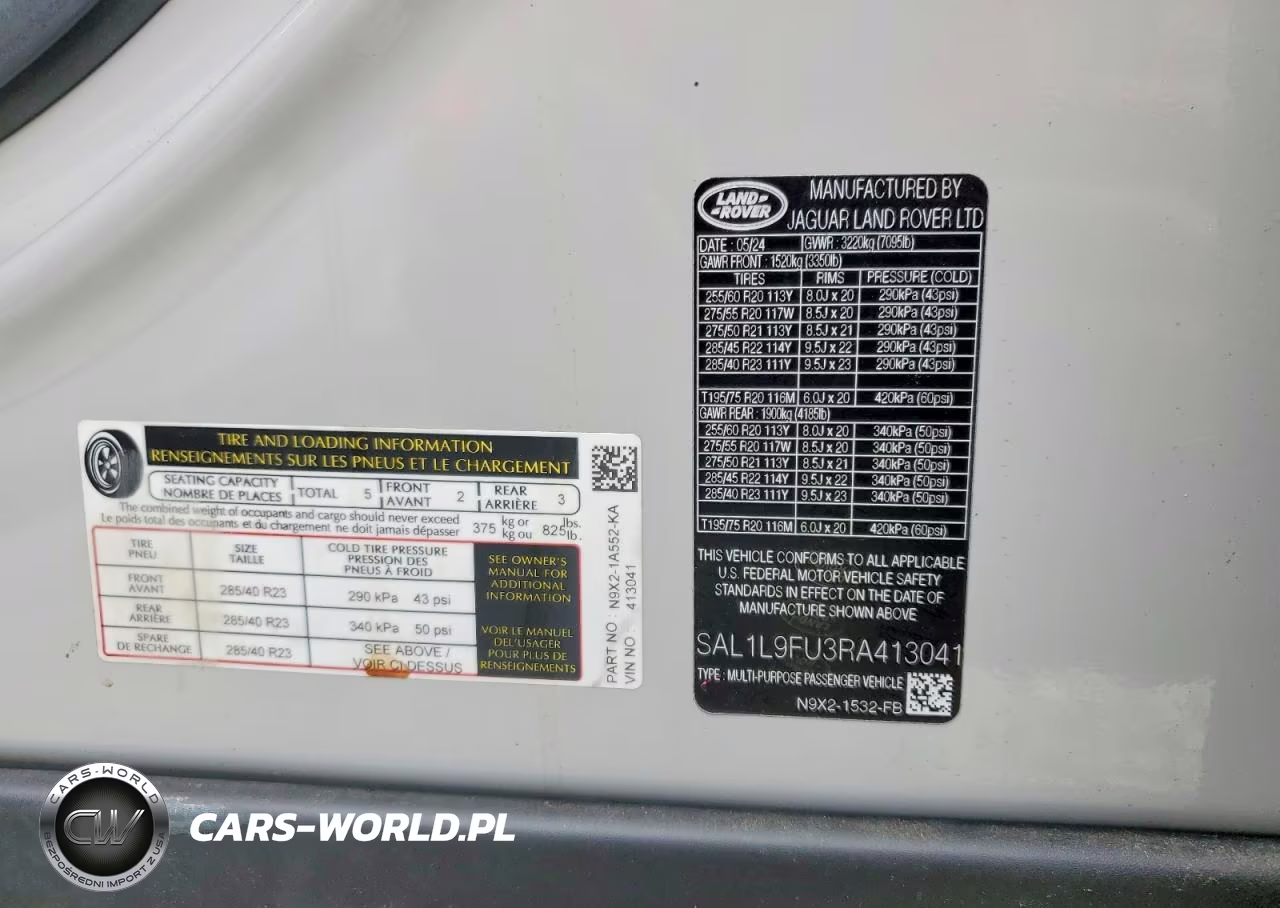 2024 Land Rover Range Rover Sport Dynamic Se VIN:SAL1L9FU3RA413041 - 14