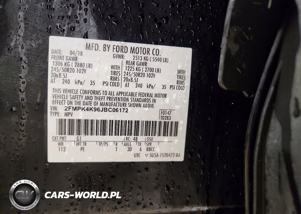 2018 Ford Edge Titanium VIN:2FMPK4K96JBC06172 - 14