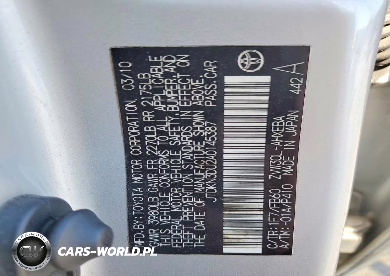 2010 Toyota Prius VIN:JTDKN3DU2A0145387 - 12