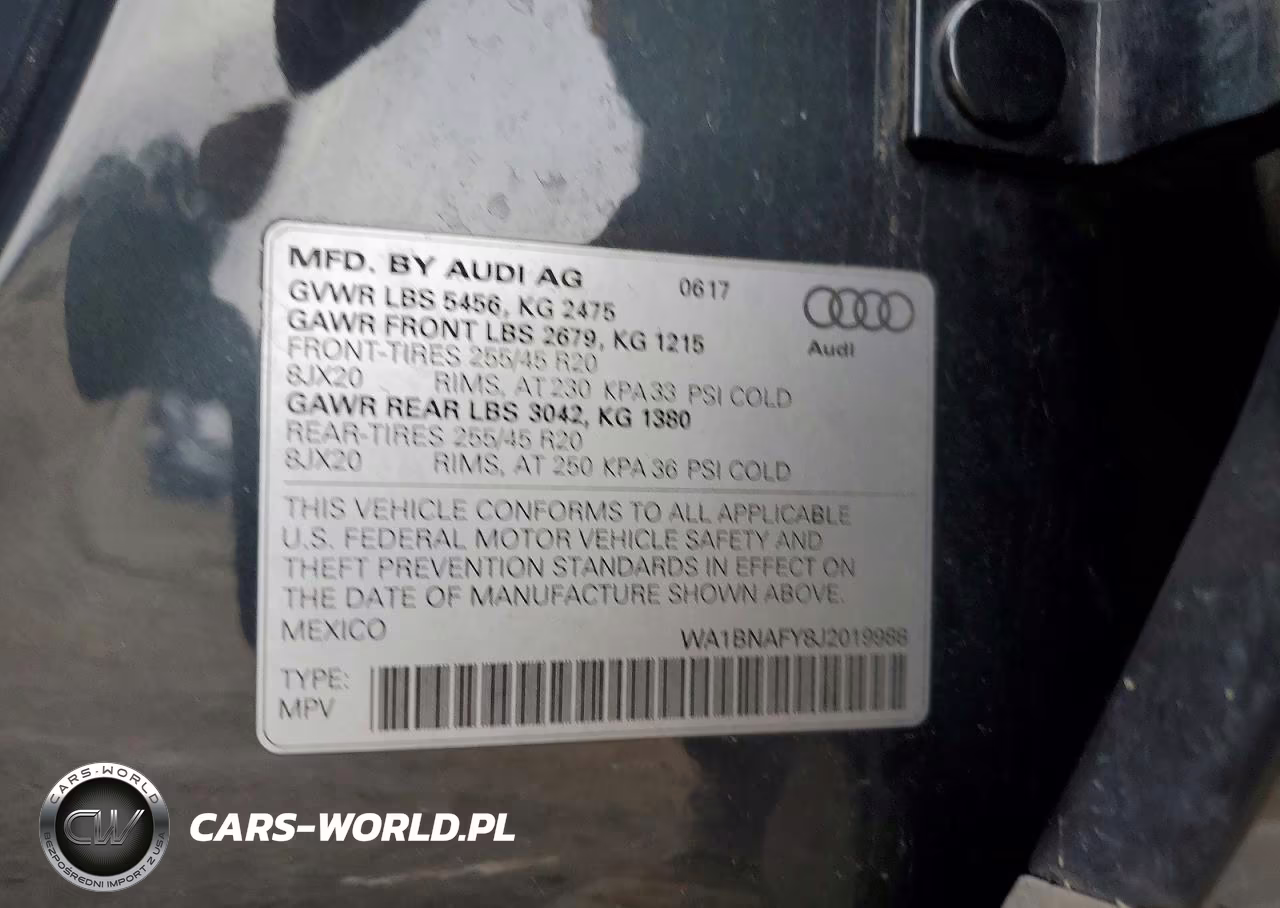 2018 Audi Q5 Premium Plus VIN:WA1BNAFY8J2019988 - 13