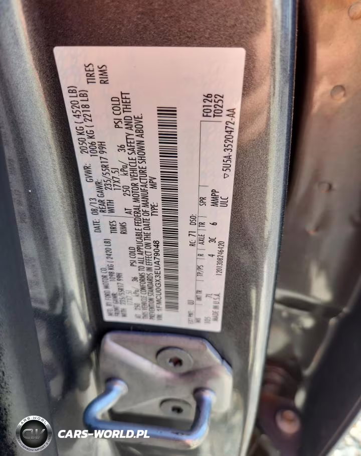 2014 Ford Escape VIN:1FMCU0GX3EUA79048 - 13
