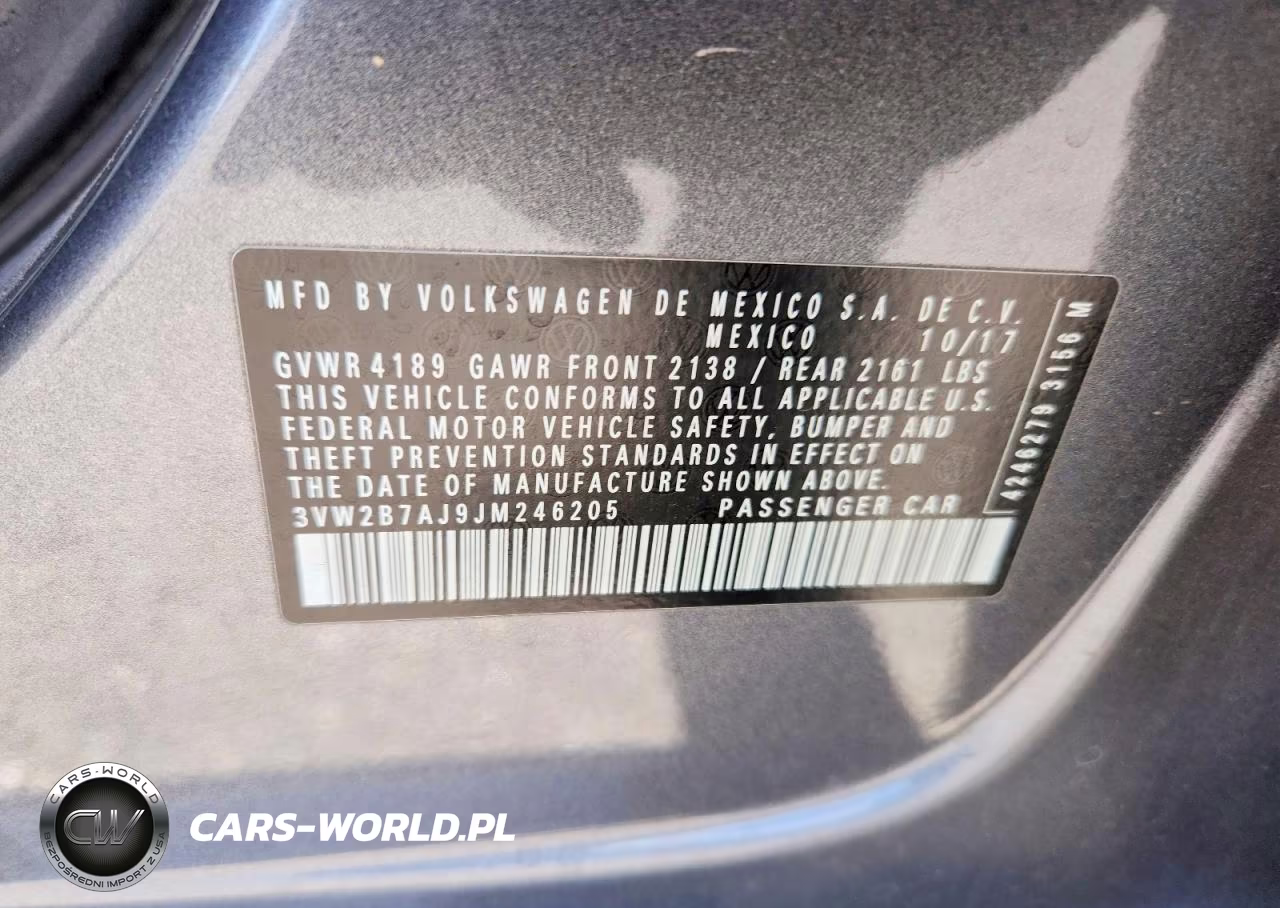 2018 Volkswagen Jetta S VIN:3VW2B7AJ9JM246205 - 12