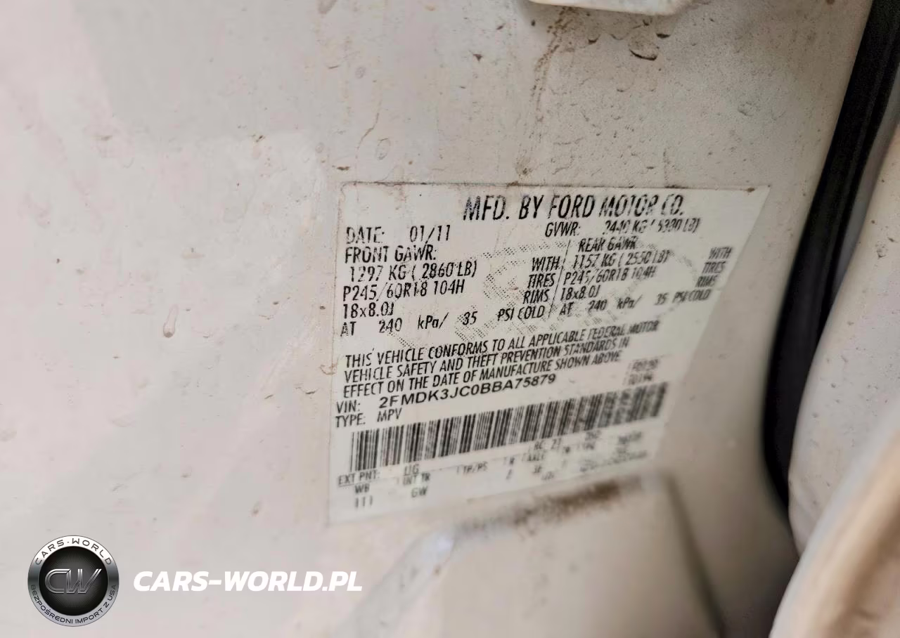 2011 Ford Edge Sel VIN:2FMDK3JC0BBA75879 - 12