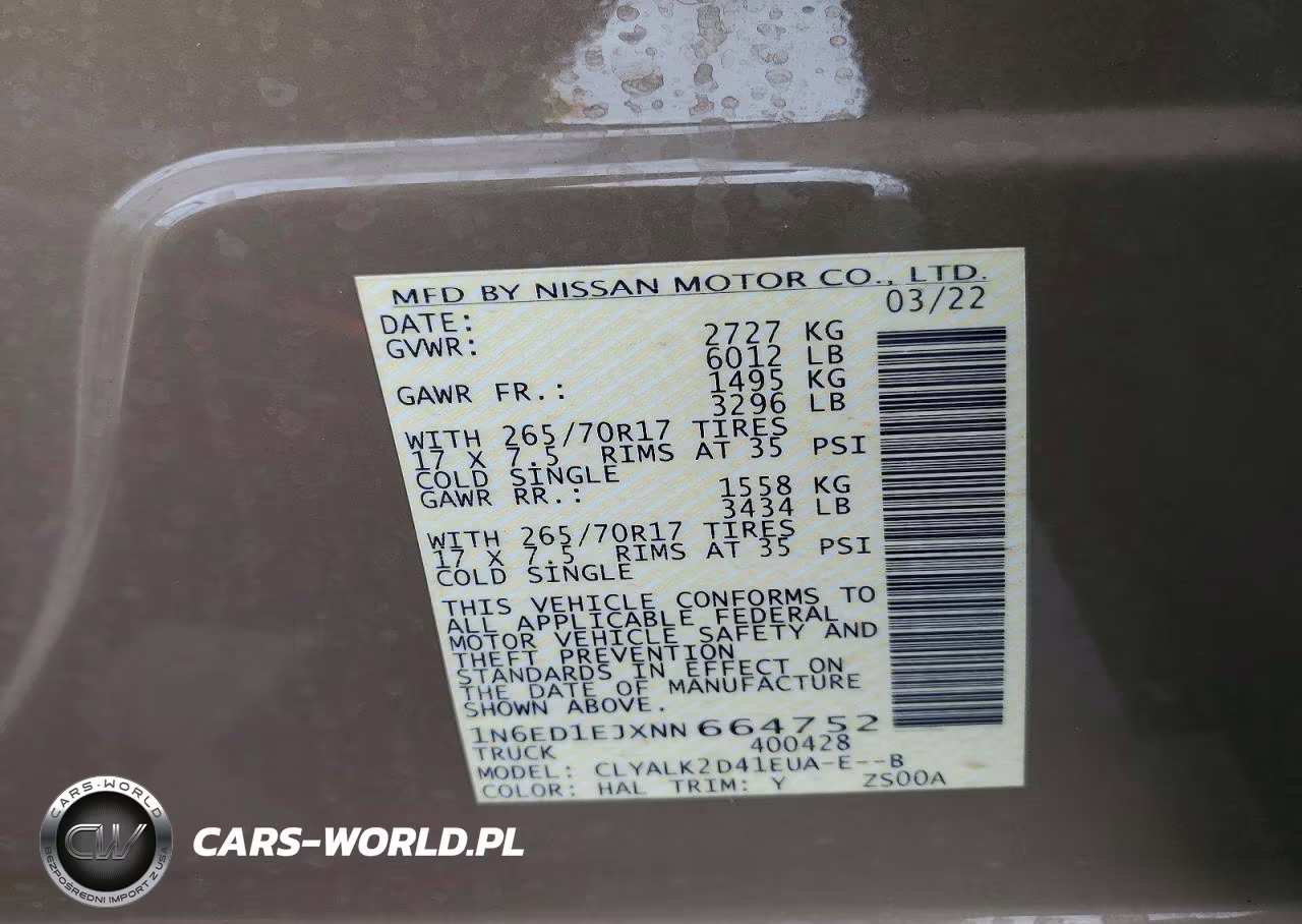 2022 Nissan Frontier Pro-X VIN:1N6ED1EJXNN664752 - 13