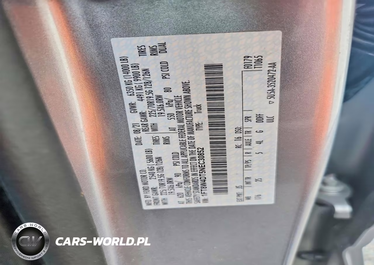 2022 Ford F450 Super Duty VIN:1FT8W4DT5NEC30852 - 13
