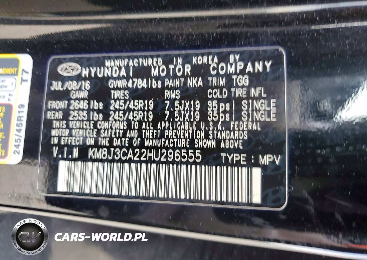 2017 Hyundai Tucson Sport VIN:KM8J3CA22HU296555 - 13