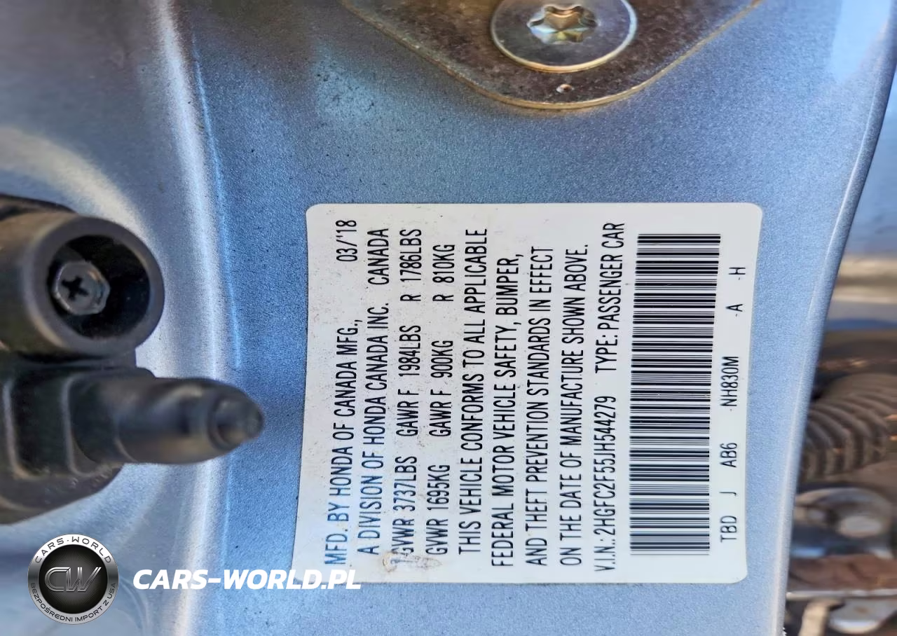 2018 Honda Civic Lx VIN:2HGFC2F55JH544279 - 12