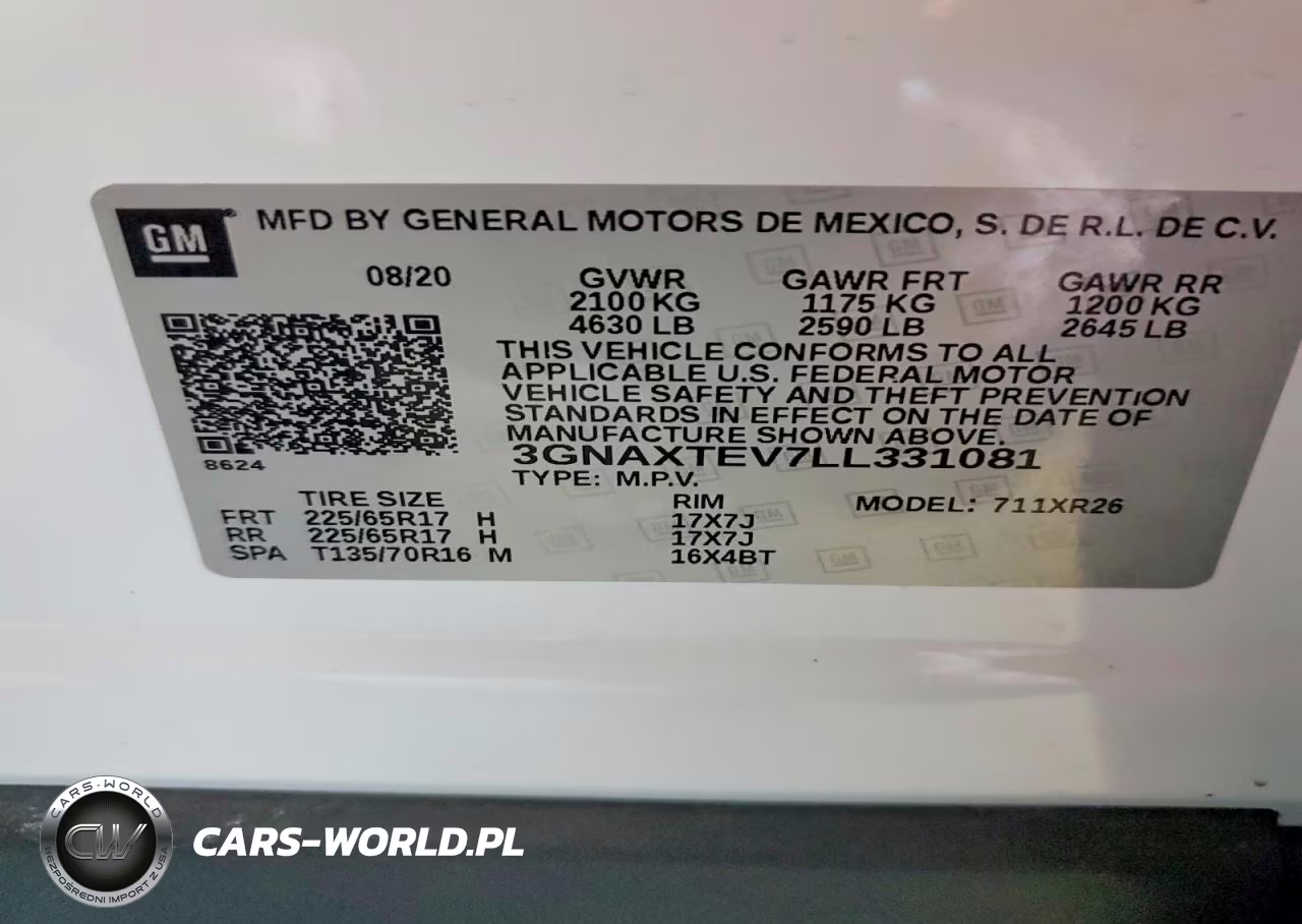 2020 Chevrolet Equinox Lt VIN:3GNAXTEV7LL331081 - 13