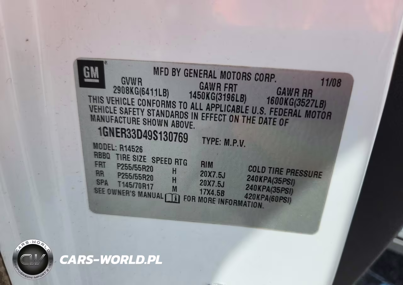 2009 Chevrolet Traverse Ltz VIN:1GNER33D49S130769 - 14