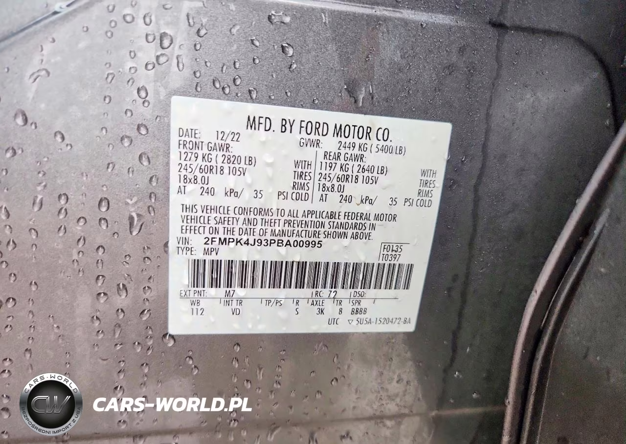 2023 Ford Edge Sel VIN:2FMPK4J93PBA00995 - 12