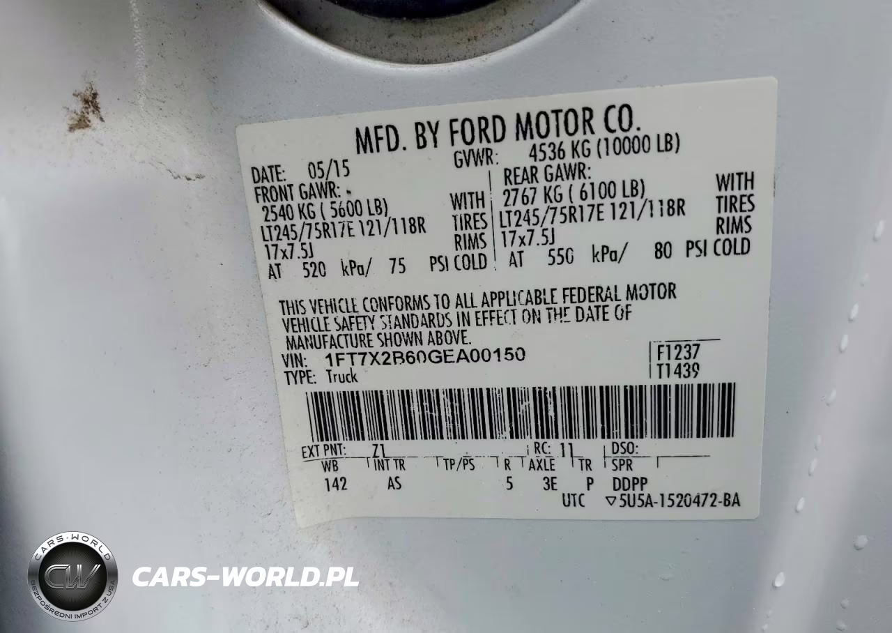 2016 Ford F250 Super Duty Utility - Service Truck VIN:1FT7X2B60GEA00150 - 12