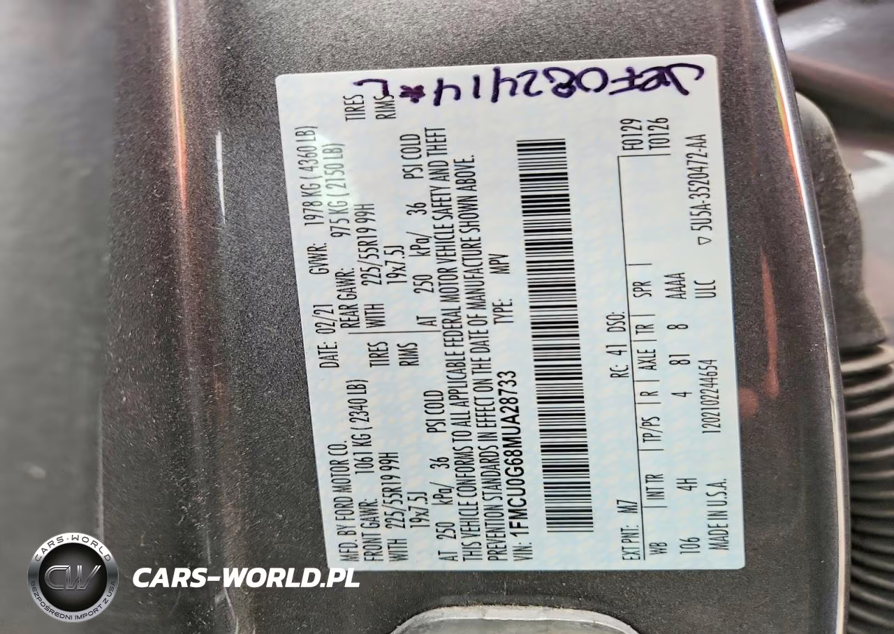 2021 Ford Escape Se VIN:1FMCU0G68MUA28733 - 13