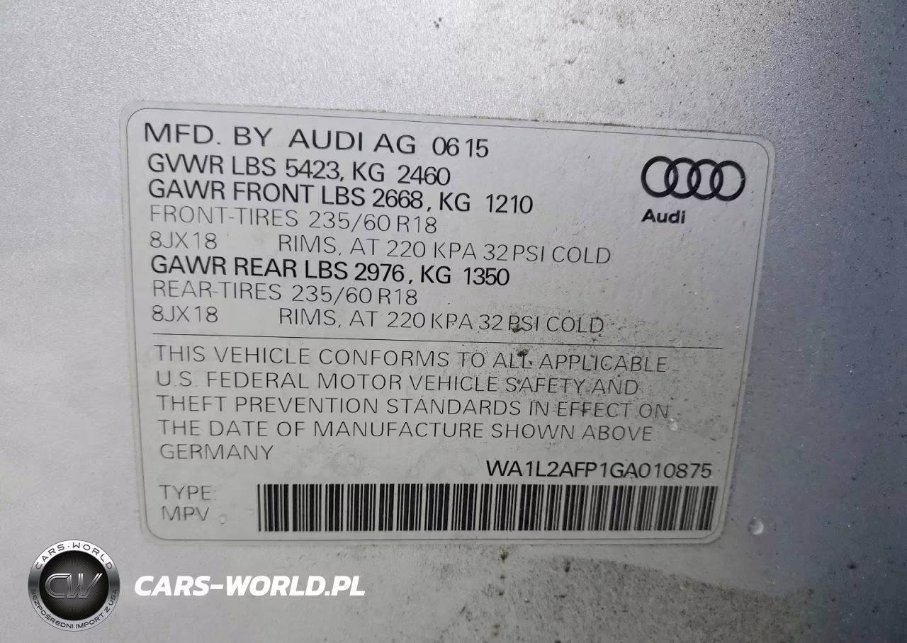 2016 Audi Q5 Premium Plus VIN:WA1L2AFP1GA010875 - 13