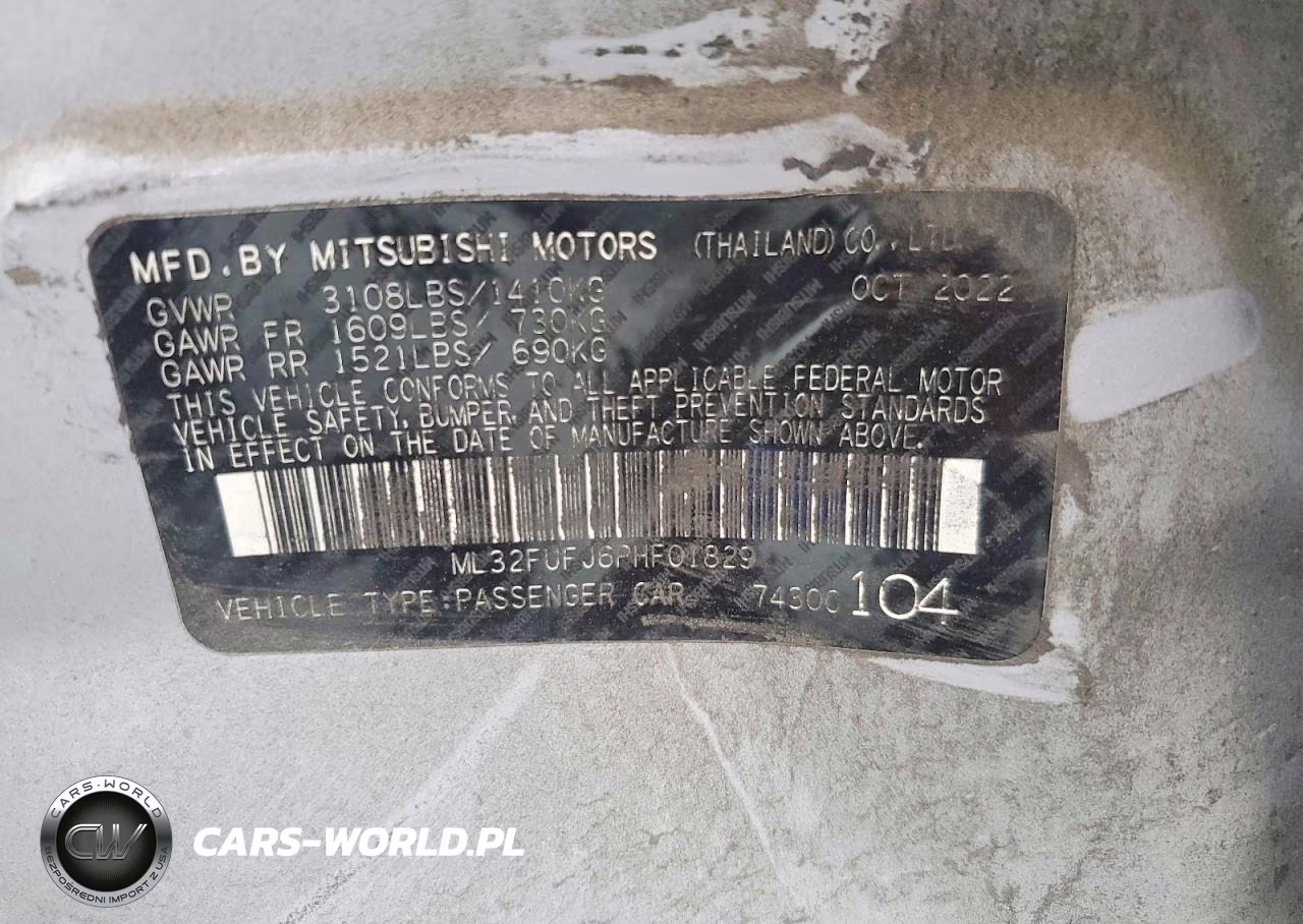 2023 Mitsubishi Mirage G4 Es VIN:ML32FUFJ6PHF01829 - 13