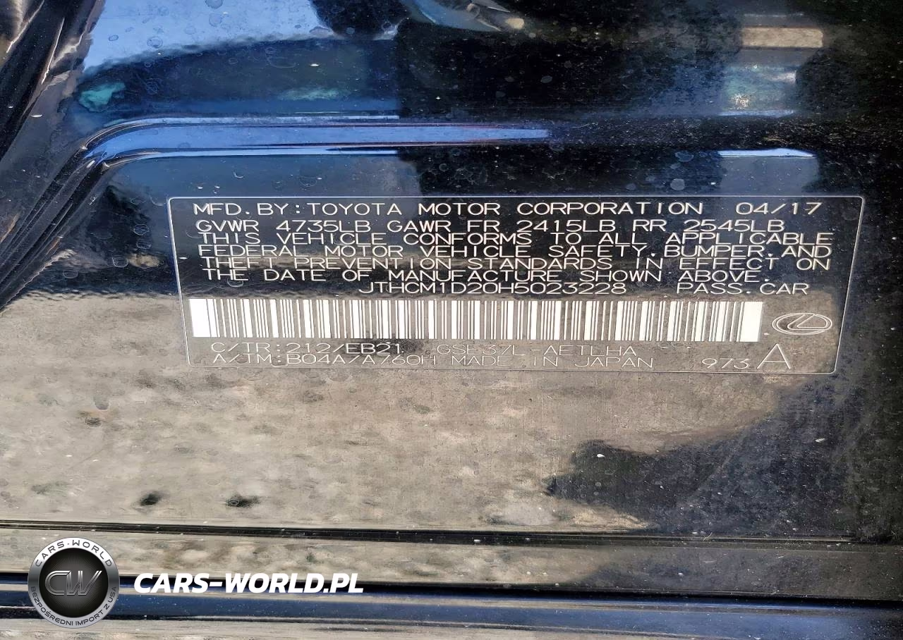 2017 Lexus Is 300 VIN:JTHCM1D20H5023228 - 12