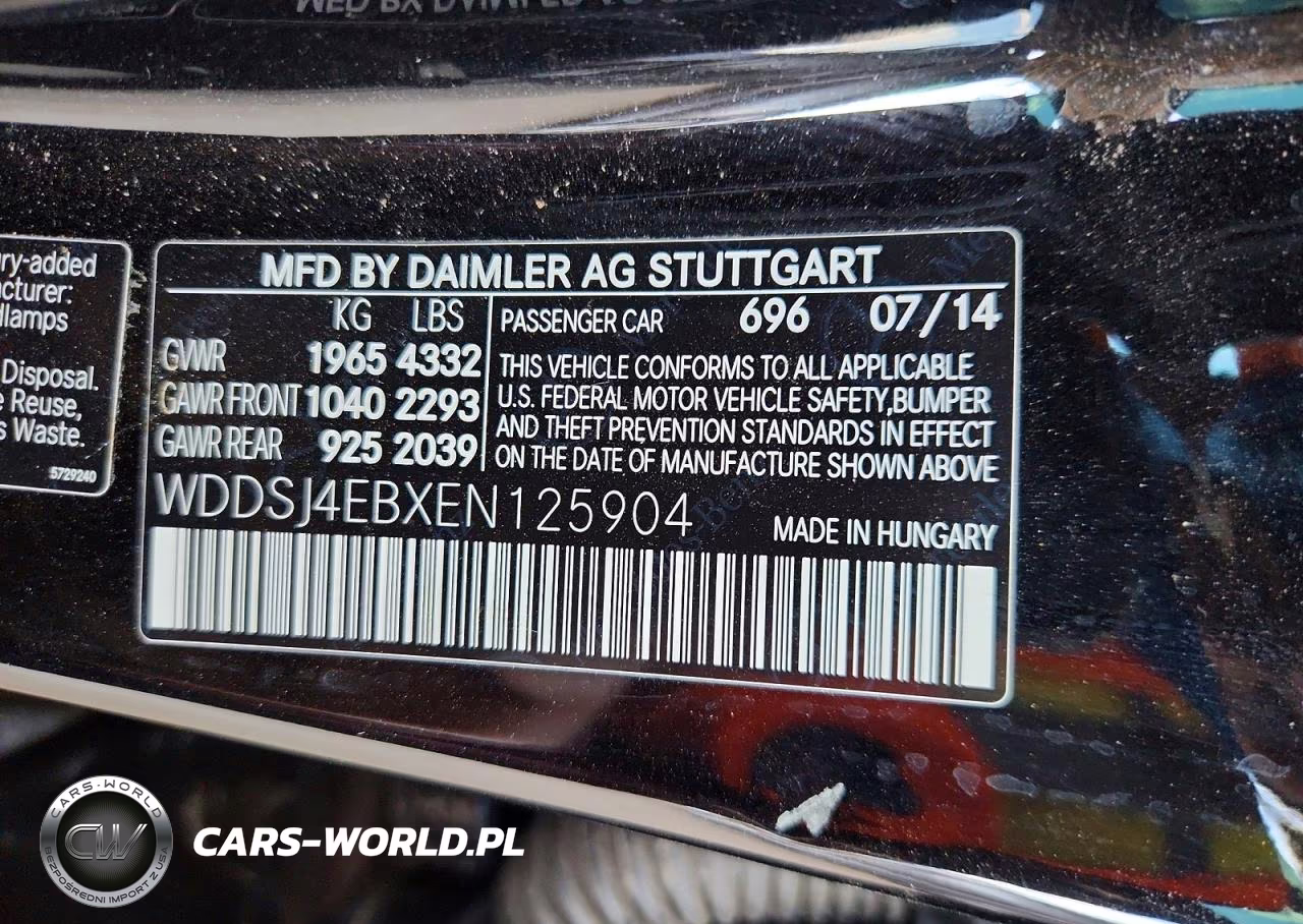2014 Mercedes-Benz Cla 250 VIN:WDDSJ4EBXEN125904 - 12