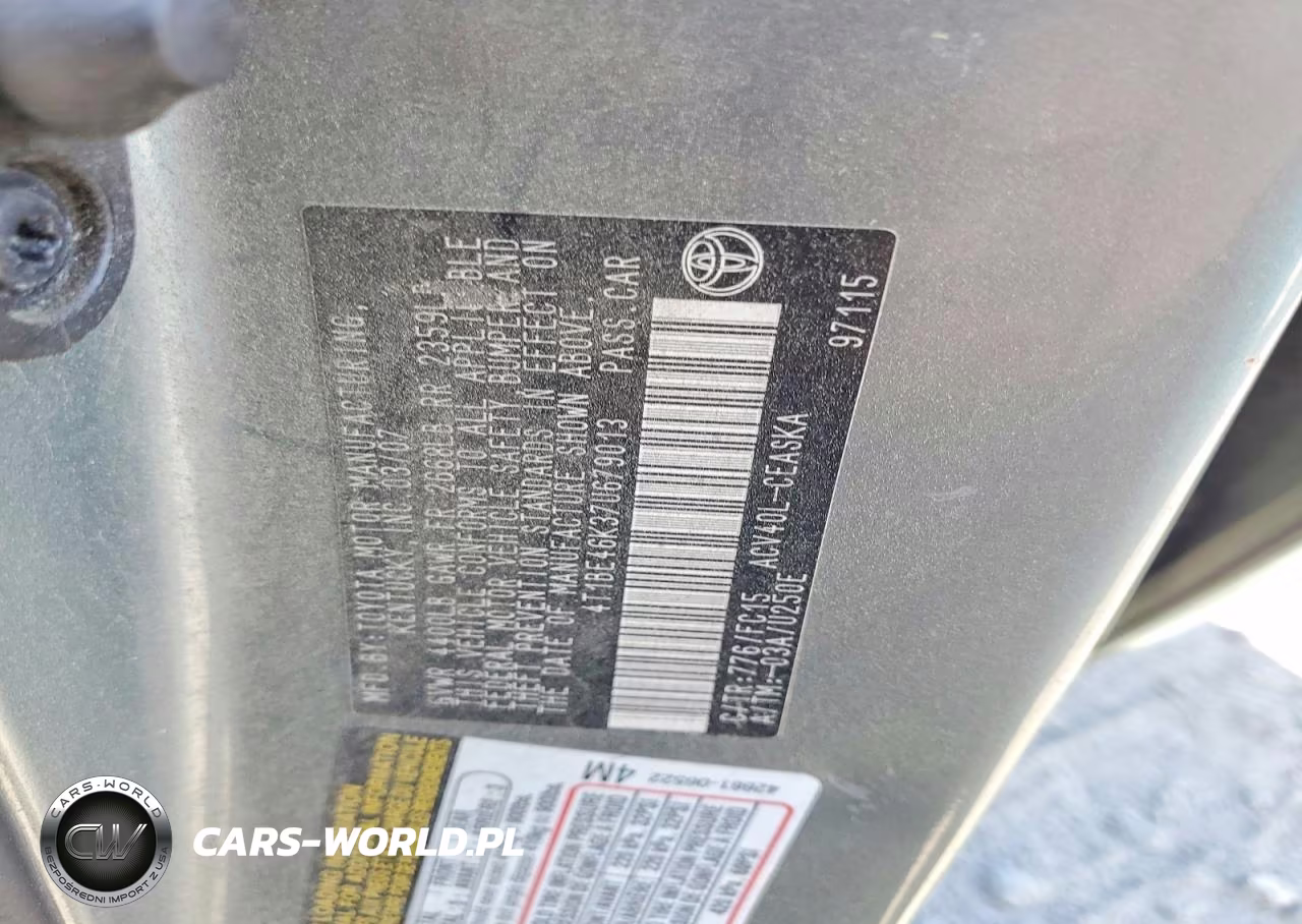 2007 Toyota Camry Se VIN:4T1BE46K37U679013 - 12