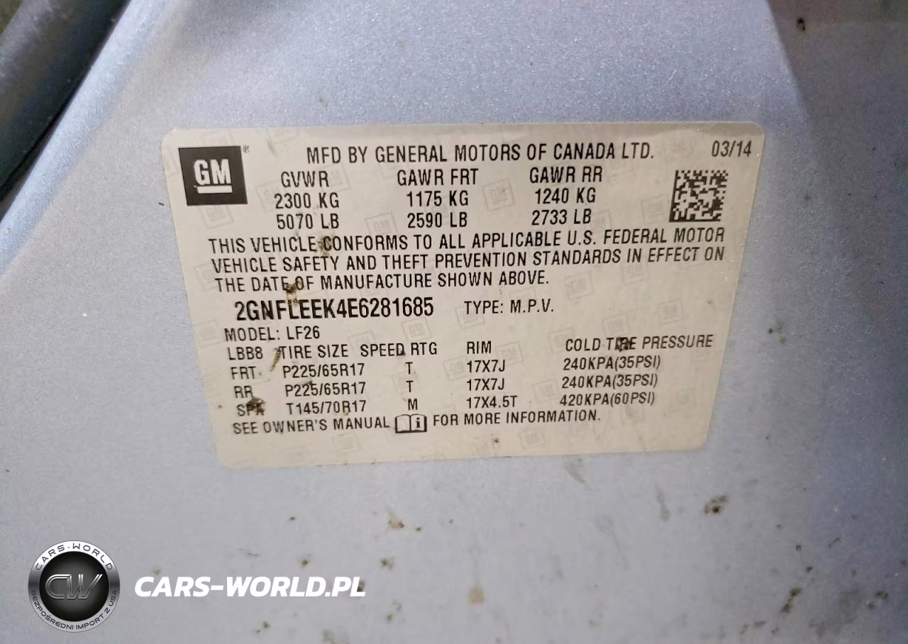 2014 Chevrolet Equinox Ls VIN:2GNFLEEK4E6281685 - 13