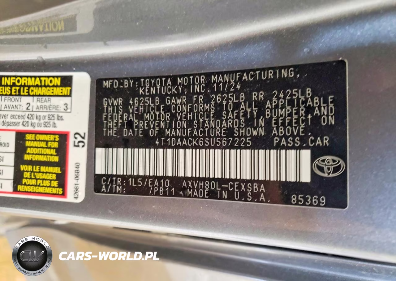2025 Toyota Camry Se VIN:4T1DAACK6SU567225 - 12