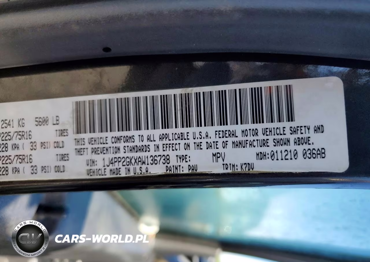 2010 Jeep Liberty Sport VIN:1J4PP2GKXAW136738 - 13