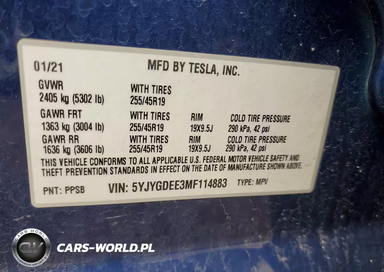 2021 Tesla Model Y VIN:5YJYGDEE3MF114883 - 12