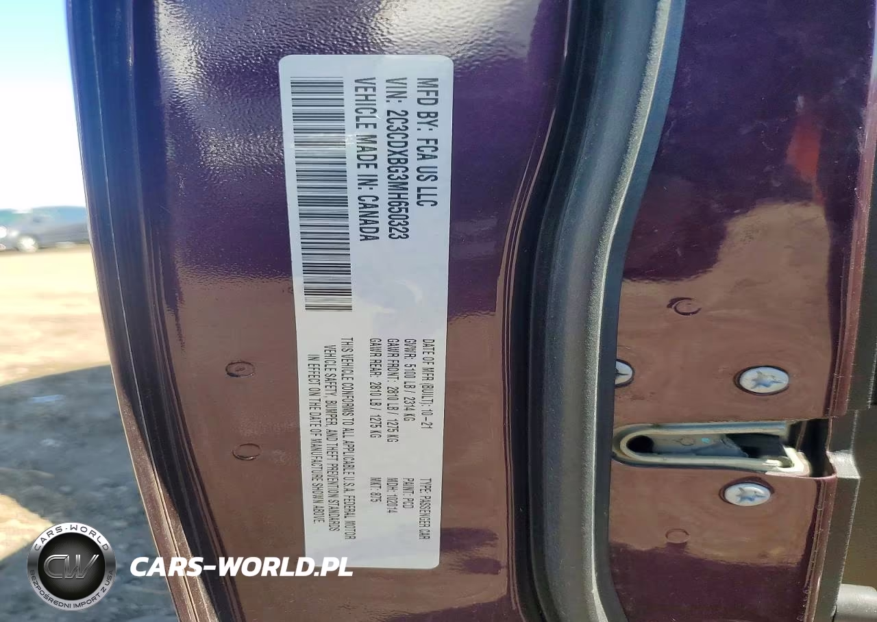 2021 Dodge Charger Sxt VIN:2C3CDXBG3MH650323 - 12