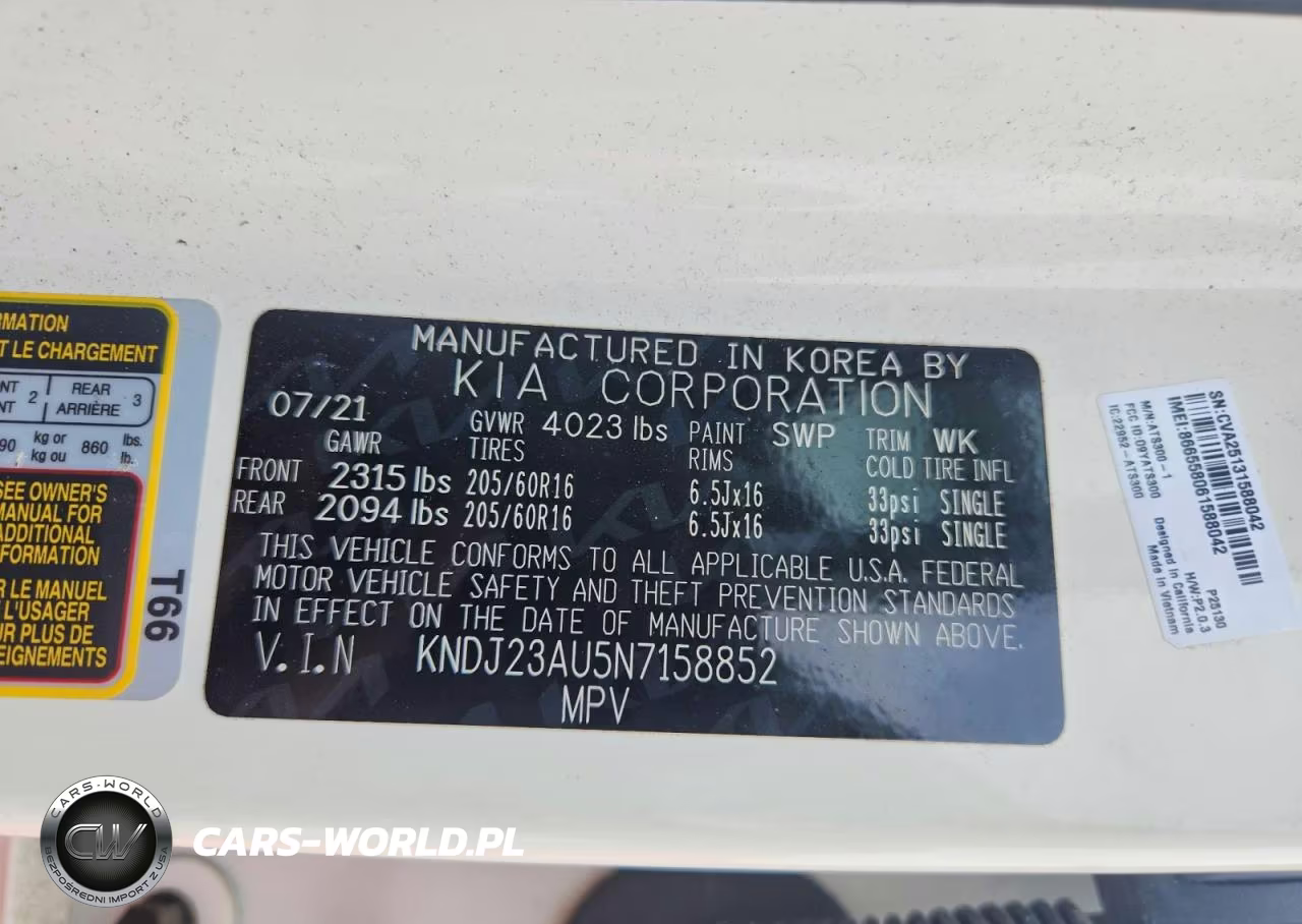 2022 Kia Soul VIN:KNDJ23AU5N7158852 - 12
