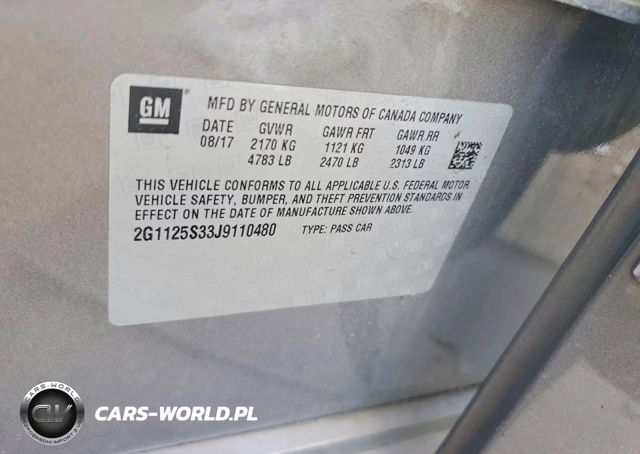2018 Chevrolet Impala Premier VIN:2G1125S33J9110480 - 12