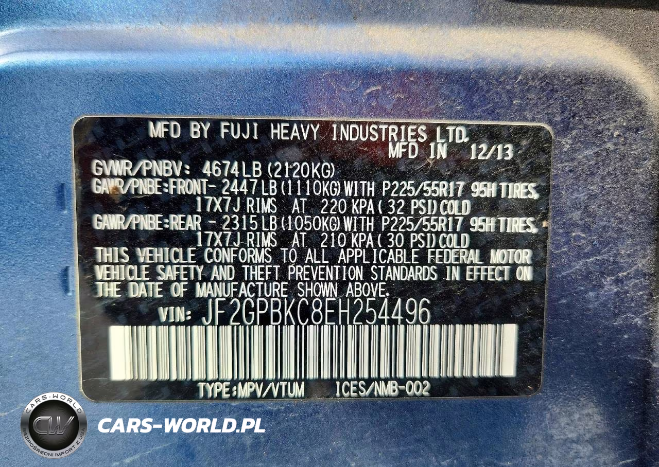 2014 Subaru Xv Crosstrek 2.0I Hybrid Touring VIN:JF2GPBKC8EH254496 - 13