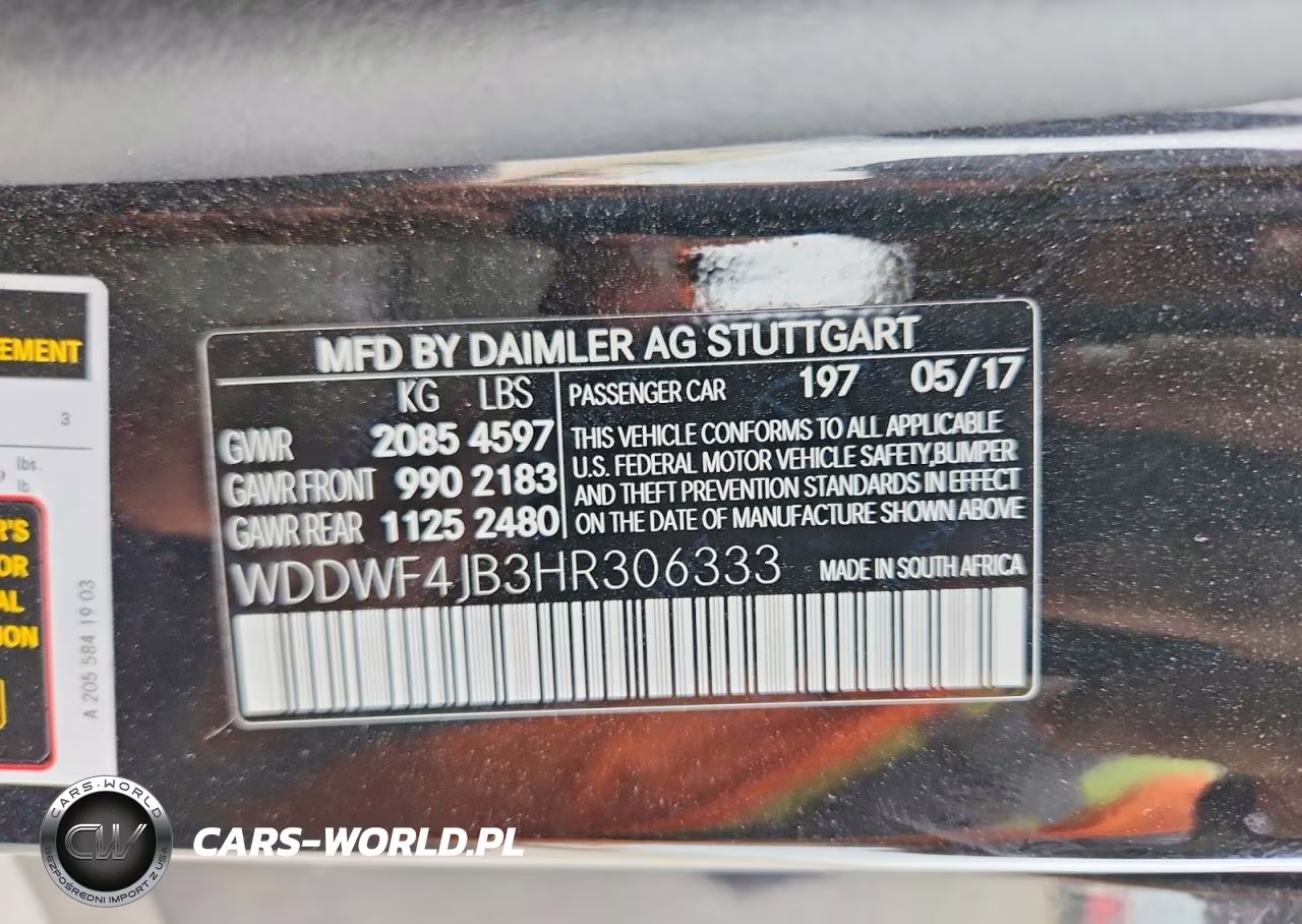 2017 Mercedes-Benz C 300 VIN:WDDWF4JB3HR306333 - 12