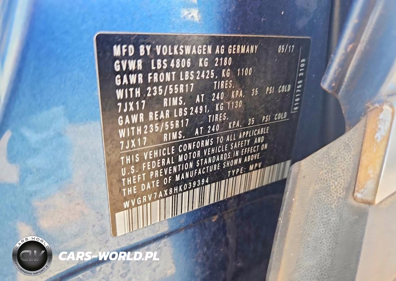 2017 Volkswagen Tiguan Wolfsburg VIN:WVGRV7AX8HK039394 - 13