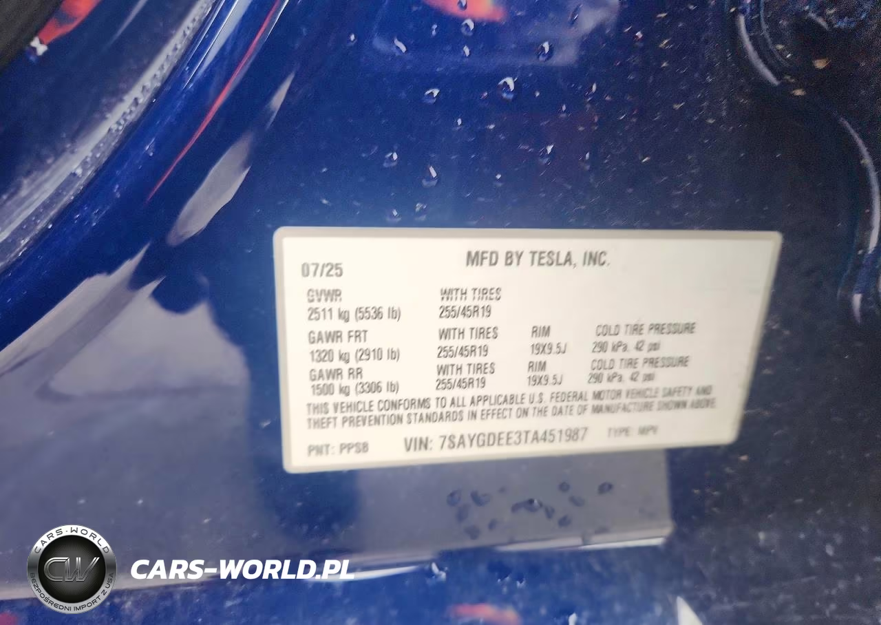 2026 Tesla Model Y VIN:7SAYGDEE3TA451987 - 12