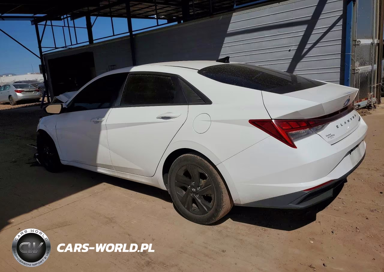2021 Hyundai Elantra Hybrid Blue VIN:KMHLM4AJXMU012201 - 2