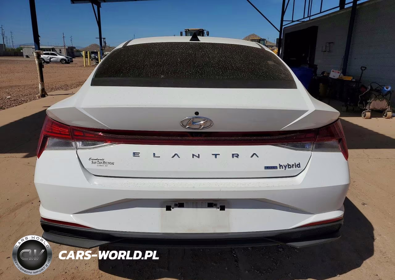 2021 Hyundai Elantra Hybrid Blue VIN:KMHLM4AJXMU012201 - 6